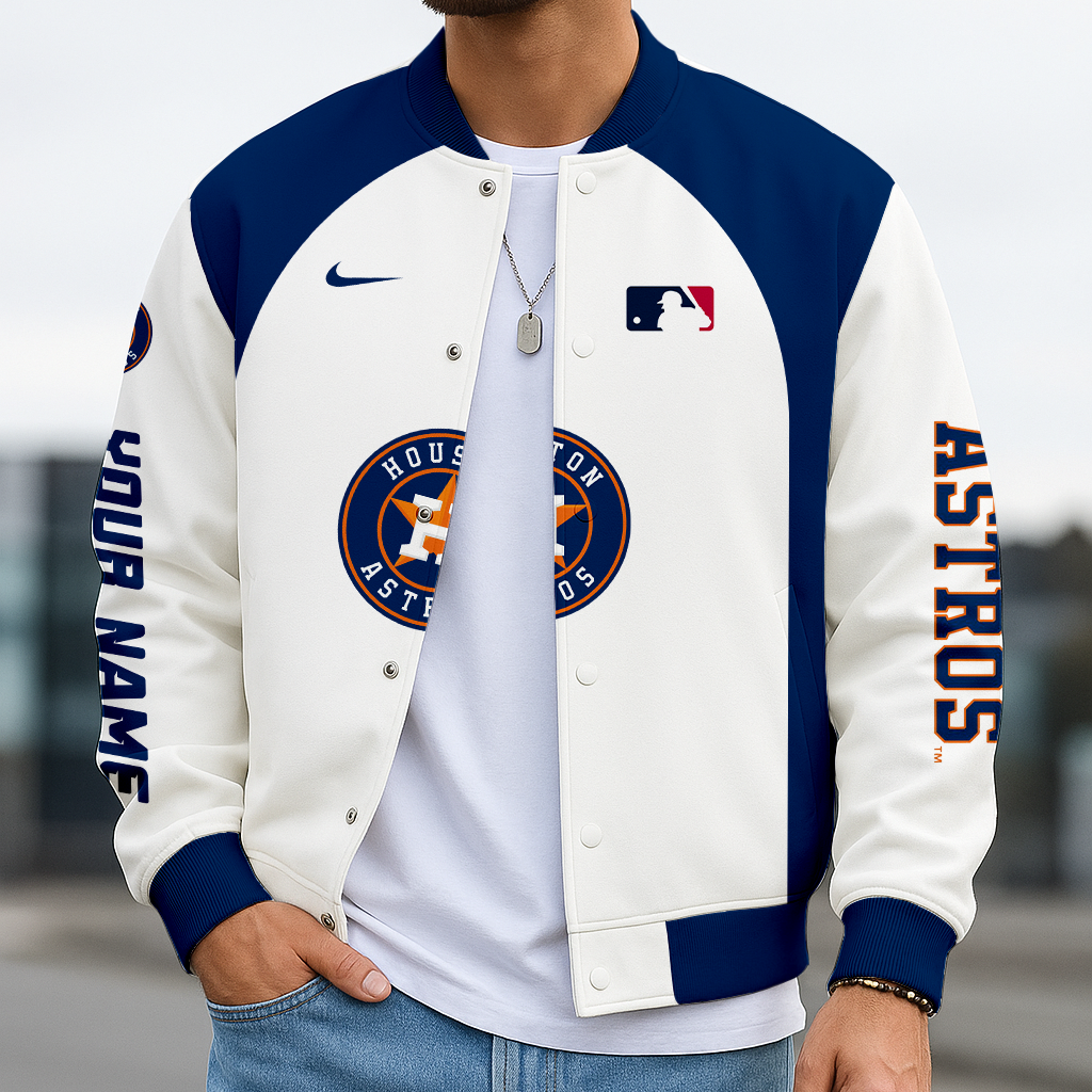 LIMITED EDITION - NEW CUSTOMIZED MLB10 HAS HOUSTON ASTROS BASEBALL JACKET