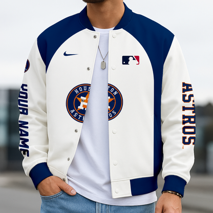 LIMITED EDITION - NEW CUSTOMIZED MLB10 HAS HOUSTON ASTROS BASEBALL JACKET