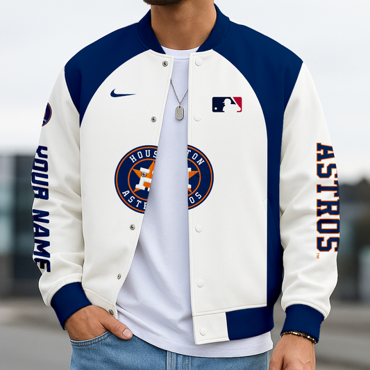 LIMITED EDITION - NEW CUSTOMIZED MLB10 HAS HOUSTON ASTROS BASEBALL JACKET
