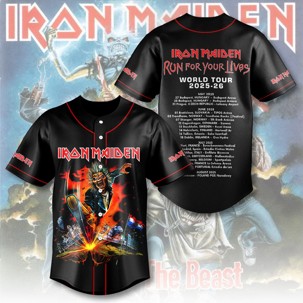 Iron Maiden Baseball Jersey