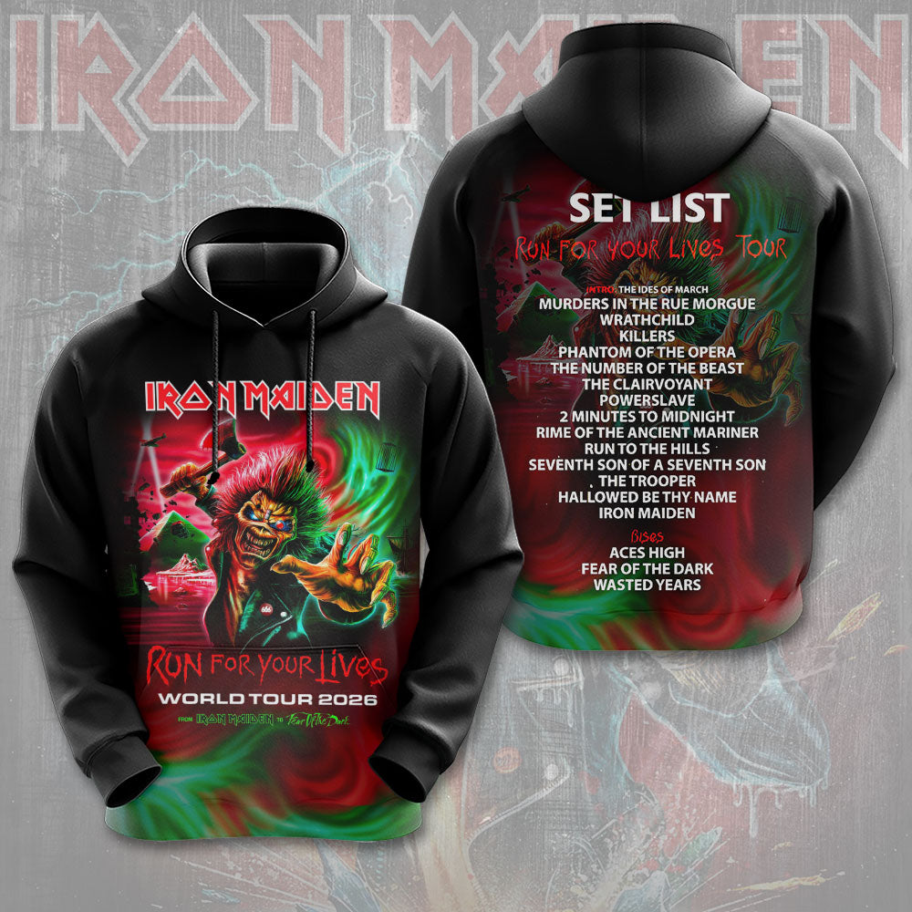 NEW PREMIUM IRON MAIDEN 3D APPAREL
