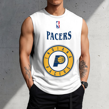 LIMITED EDITION - NEW CUSTOMIZED NBA06 IP INDIANA PACERS TANKTOP & GYM SHIRT