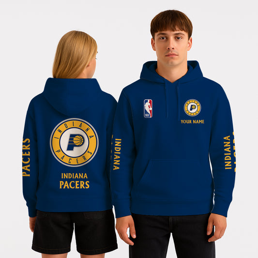LIMITED EDITION - NEW CUSTOMIZED NBA06 IP INDIANA PACERS UNISEX HOODIE (KIDS & ADULTS)