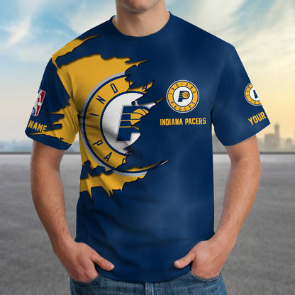 LIMITED EDITION - NEW CUSTOMIZED NBA06 IP INDIANA PACERS T-SHIRT