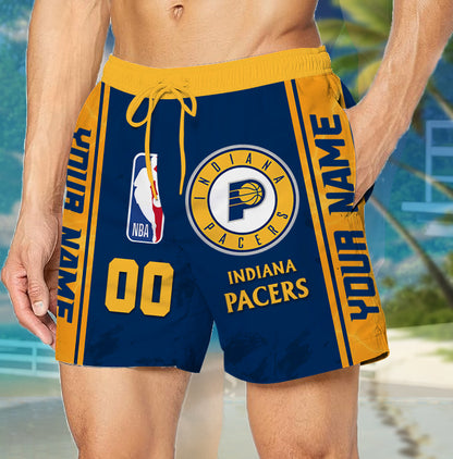 LIMITED EDITION - NEW CUSTOMIZED NBA06 IP INDIANA PACERS UNISEX SHORT PANTS