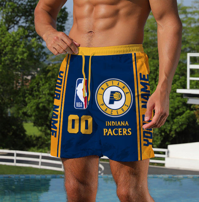 LIMITED EDITION - NEW CUSTOMIZED NBA06 IP INDIANA PACERS UNISEX SHORT PANTS