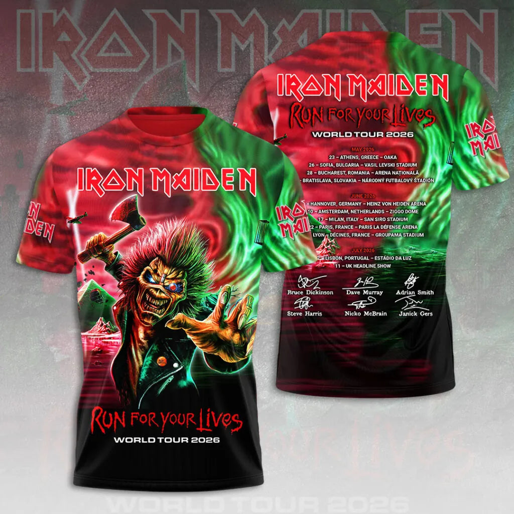 NEW PREMIUM IRON MAIDEN 3D APPAREL