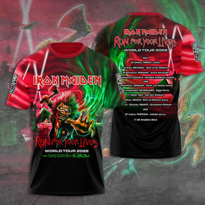 NEW PREMIUM IRON MAIDEN 3D APPAREL