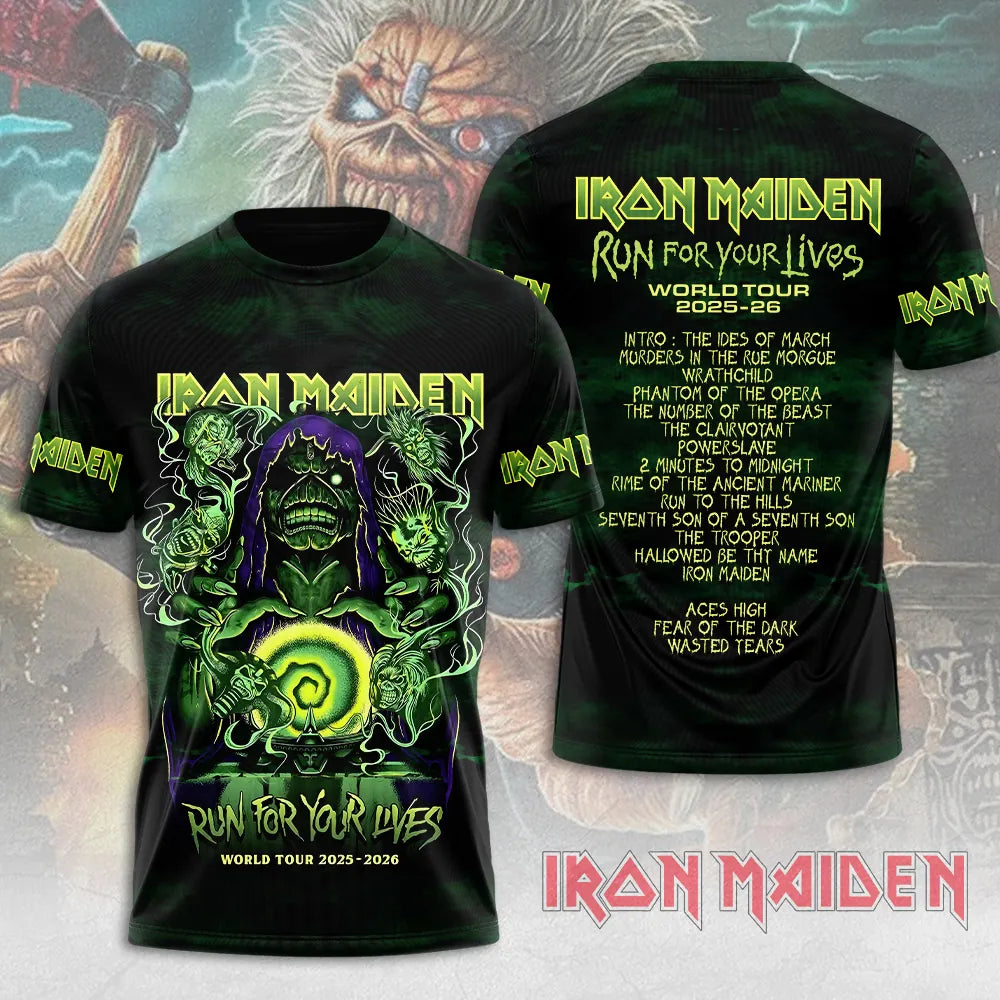 NEW PREMIUM IRON MAIDEN 3D APPAREL