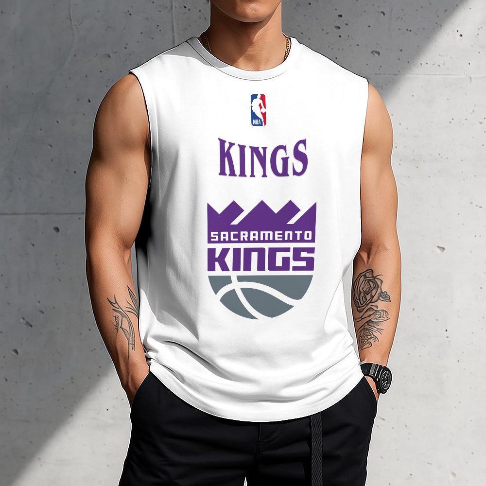 LIMITED EDITION - NEW CUSTOMIZED NBA16 SK SACRAMENTO KINGS TANKTOP & GYM SHIRT