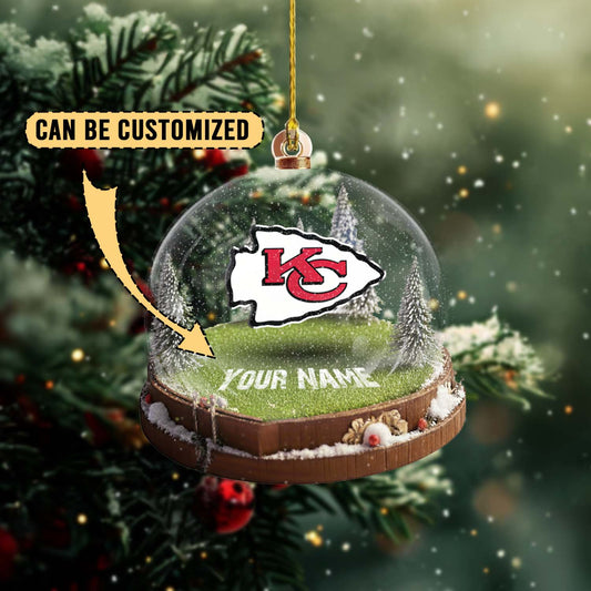 LIMITED EDITION - NEW CUSTOMIZED NFL01 KCC KANSAS CITY CHIEFS ACRYLIC ORNAMENT