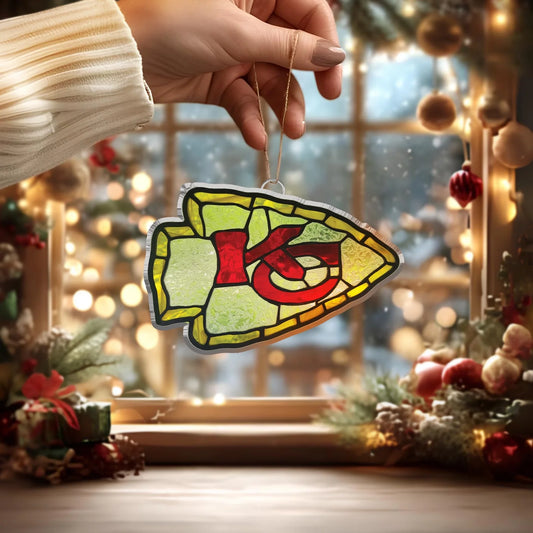 LIMITED EDITION - NEW CUSTOMIZED NFL01 KCC KANSAS CITY CHIEFS ACRYLIC ORNAMENT