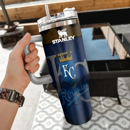 LIMITED EDITION - NEW CUSTOMIZED MLB19 KCR KANSAS CITY ROYALS 40oz TUMBLER