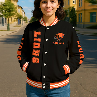 CFL New Personalized Baseball Jacket