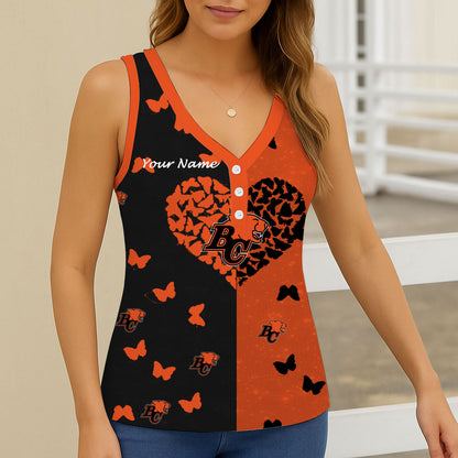 New CFL Personalized Women V-neck Sleeveless