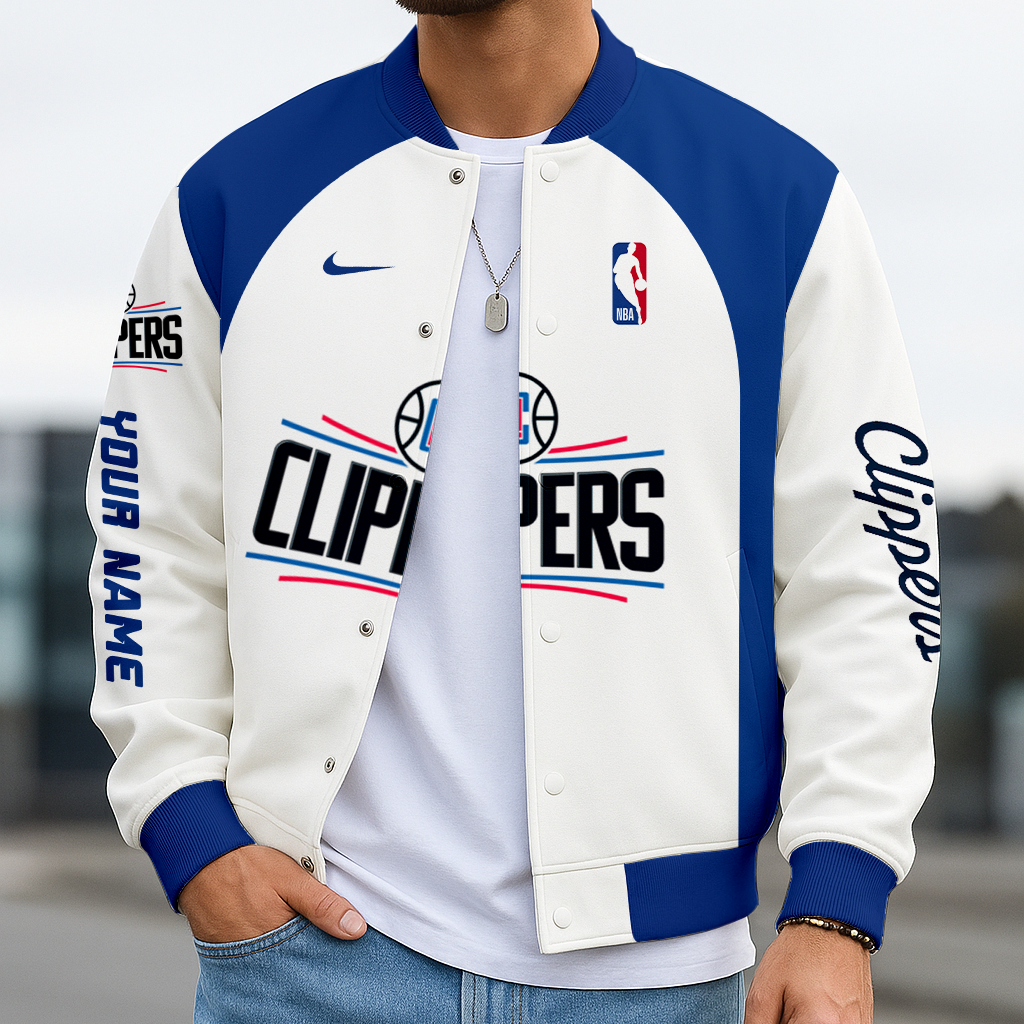 LIMITED EDITION - NEW CUSTOMIZED NBA10 LC LOS ANGELES CLIPPERS BASEBALL JACKET