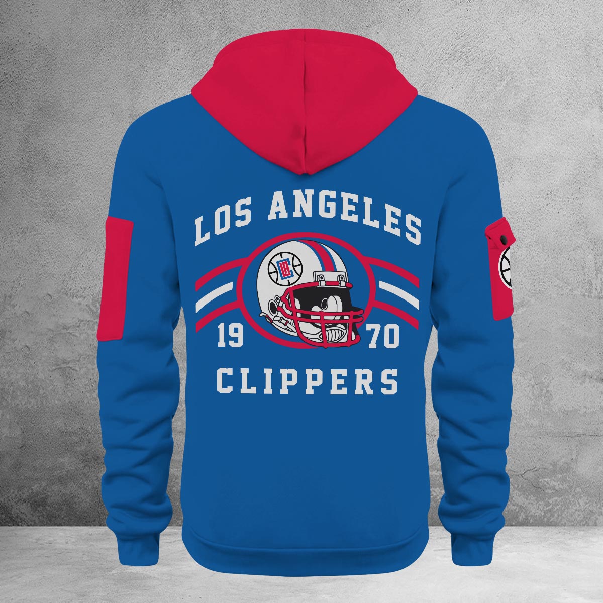 LIMITED EDITION - NEW CUSTOMIZED NBA10 LC LOS ANGELES CLIPPERS QUARTER ZIP HOODIE