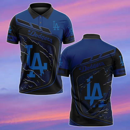 LIMITED EDITION - NEW CUSTOMIZED MLB02 LAD LOS ANGELES DODGERS POLO SHIRT