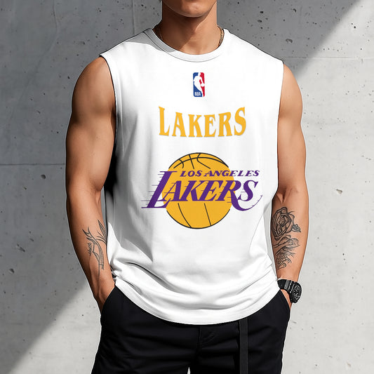 LIMITED EDITION - NEW CUSTOMIZED NBA09 LL LOS ANGELES LAKERS TANKTOP & GYM SHIRT