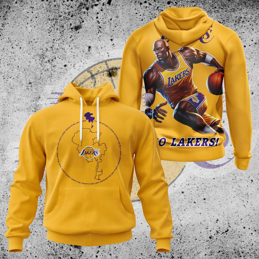 LIMITED EDITION - NEW CUSTOMIZED NBA09 LL LOS ANGELES LAKERS UNISEX T-SHIRT, POLO, HOODIE & JACKETS