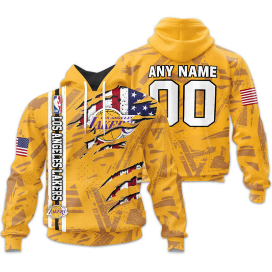 LIMITED EDITION - NEW CUSTOMIZED NBA09 LL LOS ANGELES LAKERS UNISEX T-SHIRT, POLO, HOODIE & JACKETS