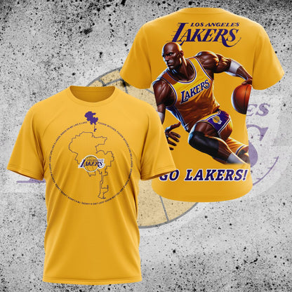 LIMITED EDITION - NEW CUSTOMIZED NBA09 LL LOS ANGELES LAKERS UNISEX T-SHIRT, POLO, HOODIE & JACKETS