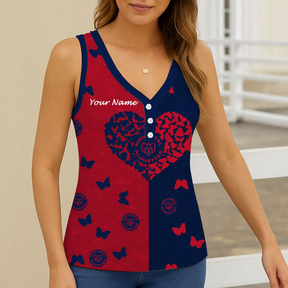New CFL Personalized Women V-neck Sleeveless