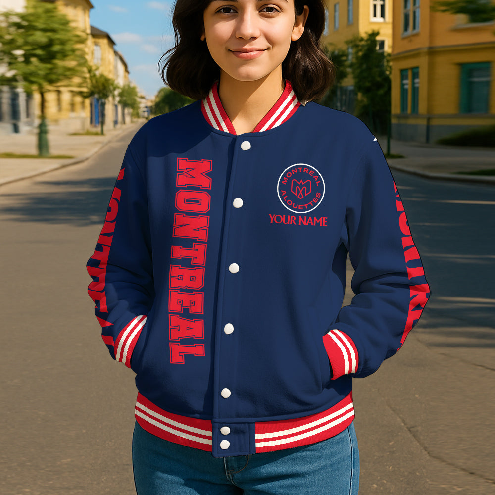 CFL New Personalized Baseball Jacket
