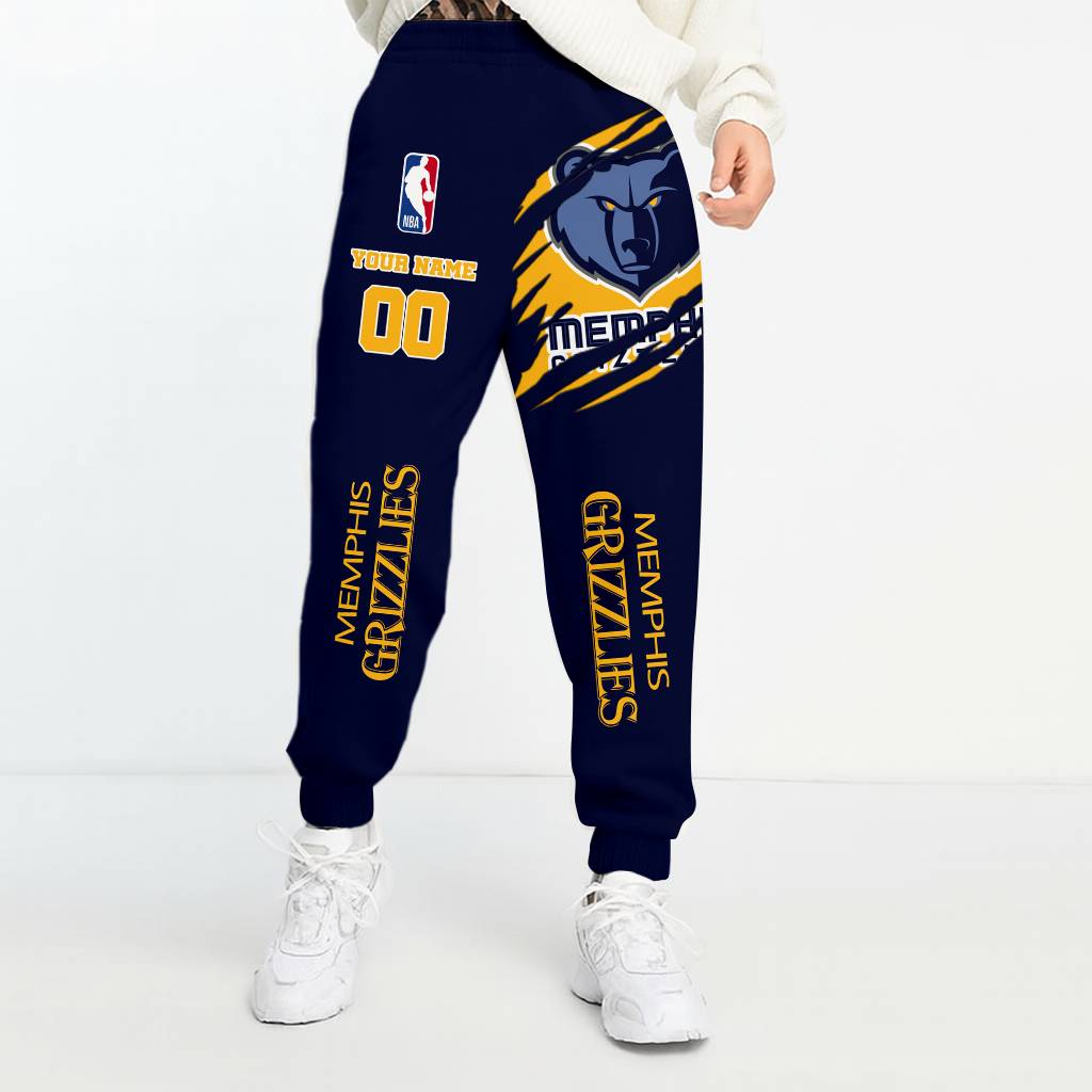 LIMITED EDITION - NEW CUSTOMIZED NBA13 MG MEMPHIS GRIZZLIES UNISEX LONG PANTS