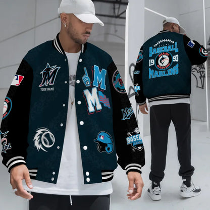 LIMITED EDITION - NEW CUSTOMIZED MLB20 MMS MIAMI MARLINS UNISEX T-SHIRT, POLO, HOODIE & JACKETS