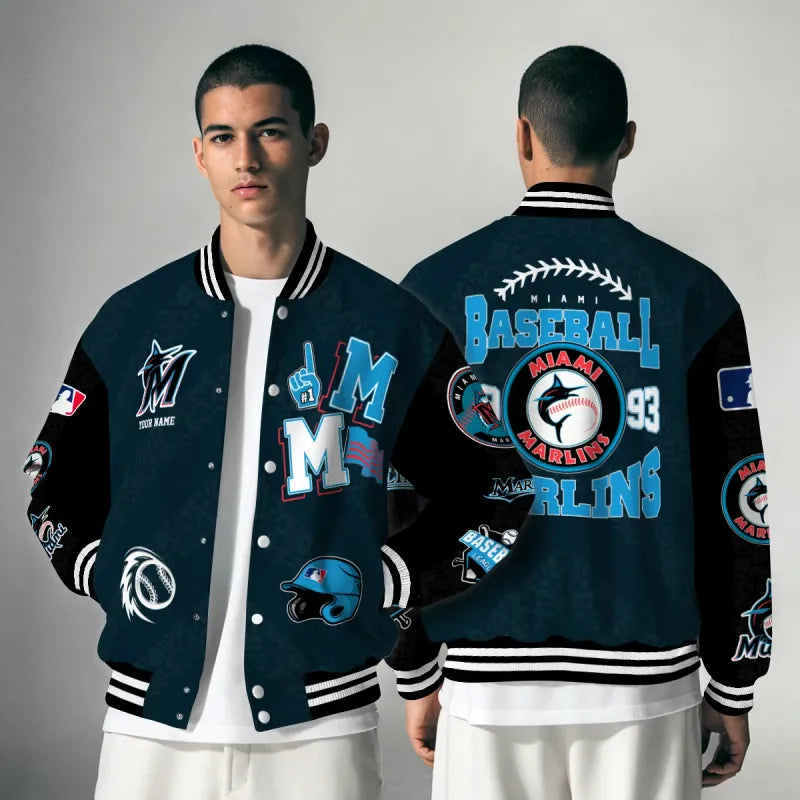 LIMITED EDITION - NEW CUSTOMIZED MLB20 MMS MIAMI MARLINS UNISEX T-SHIRT, POLO, HOODIE & JACKETS