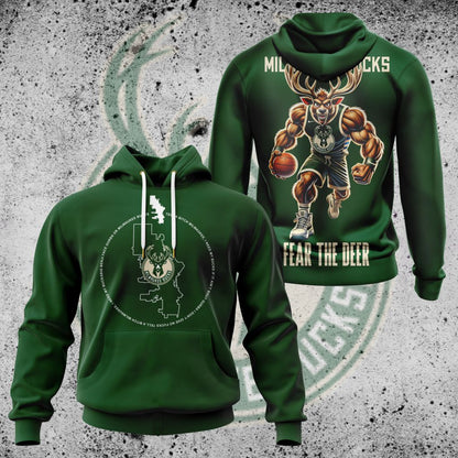 LIMITED EDITION - NEW CUSTOMIZED NBA11 MB MILWAUKEE BUCKS UNISEX T-SHIRT, POLO, HOODIE & JACKETS
