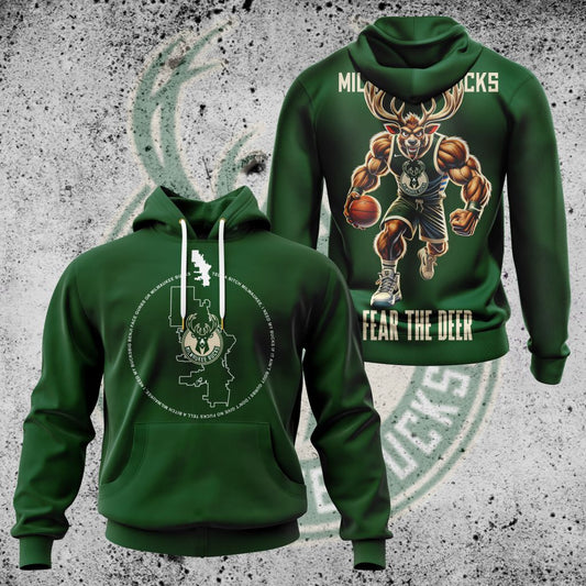 LIMITED EDITION - NEW CUSTOMIZED NBA11 MB MILWAUKEE BUCKS UNISEX T-SHIRT, POLO, HOODIE & JACKETS