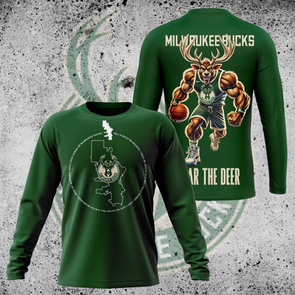 LIMITED EDITION - NEW CUSTOMIZED NBA11 MB MILWAUKEE BUCKS UNISEX T-SHIRT, POLO, HOODIE & JACKETS