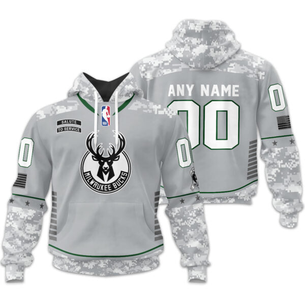 LIMITED EDITION - NEW CUSTOMIZED NBA11 MB MILWAUKEE BUCKS UNISEX T-SHIRT, POLO, HOODIE & JACKETS