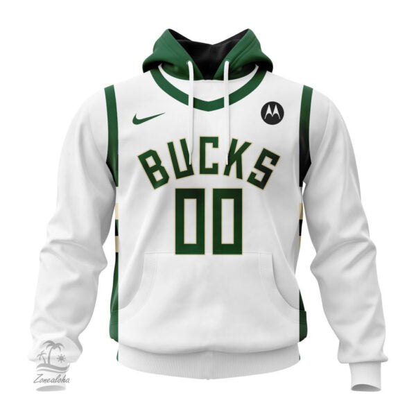 LIMITED EDITION - NEW CUSTOMIZED NBA11 MB MILWAUKEE BUCKS UNISEX T-SHIRT, POLO, HOODIE & JACKETS