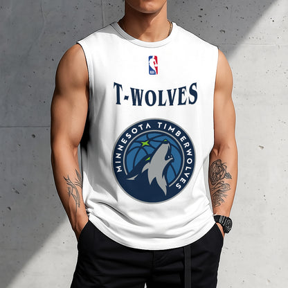 LIMITED EDITION - NEW CUSTOMIZED NBA05 MT MINNESOTA TIMBERWOLVES TANKTOP & GYM SHIRT