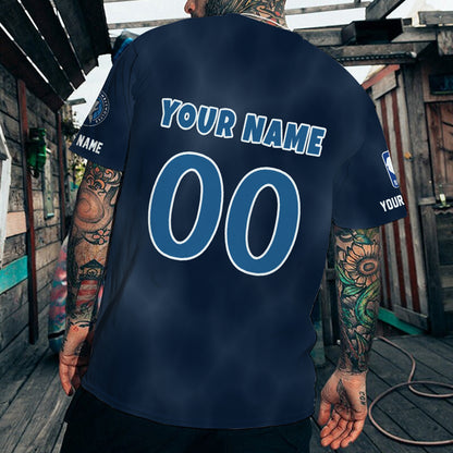 LIMITED EDITION - NEW CUSTOMIZED NBA05 MT MINNESOTA TIMBERWOLVES T-SHIRT