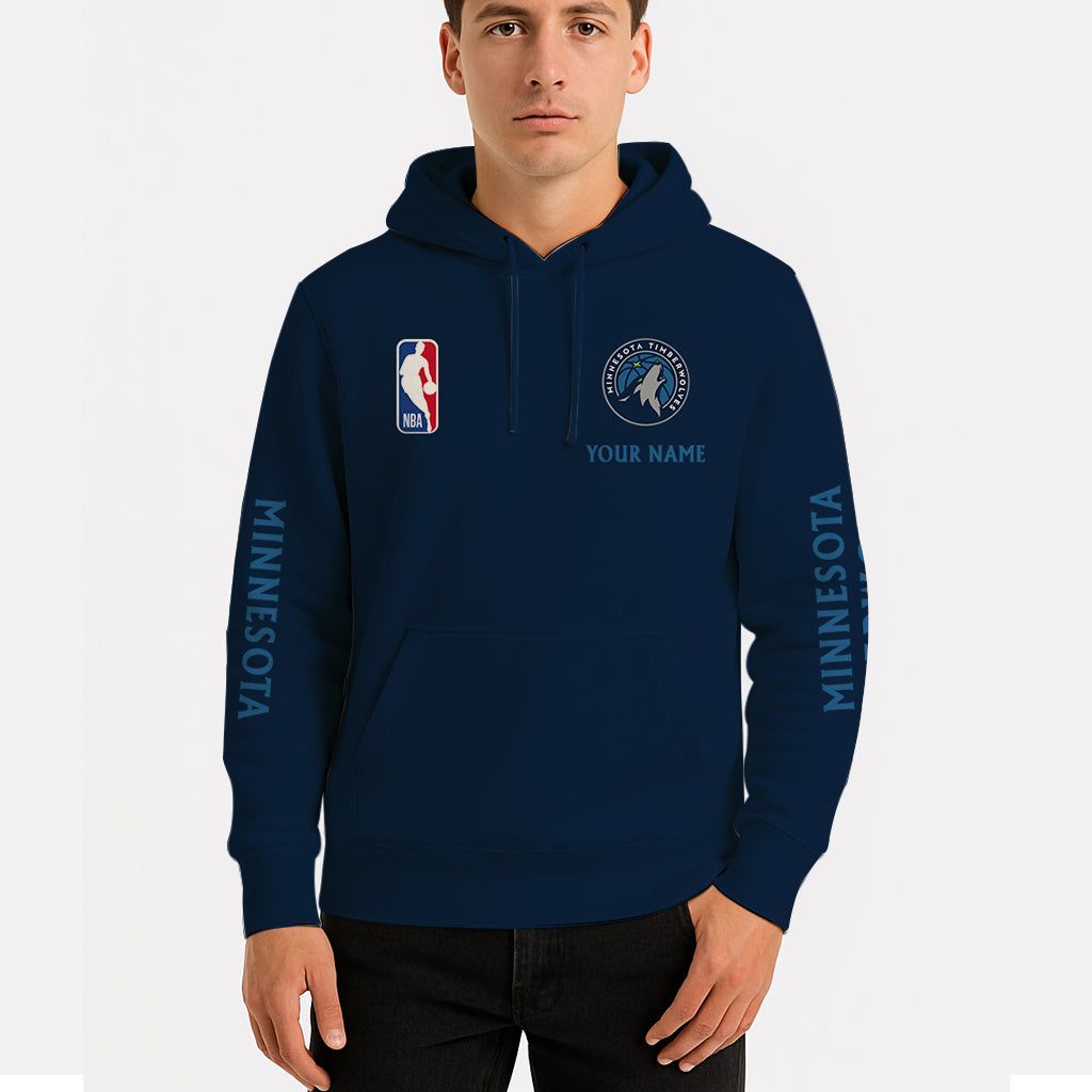 LIMITED EDITION - NEW CUSTOMIZED NBA05 MT MINNESOTA TIMBERWOLVES UNISEX HOODIE (KIDS & ADULTS)