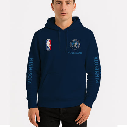 LIMITED EDITION - NEW CUSTOMIZED NBA05 MT MINNESOTA TIMBERWOLVES UNISEX HOODIE (KIDS & ADULTS)