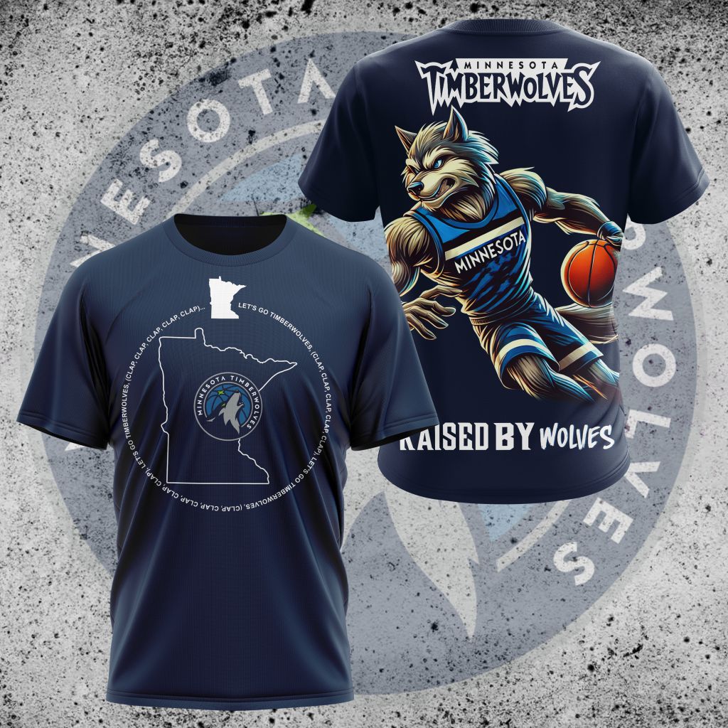 LIMITED EDITION - NEW CUSTOMIZED NBA05 MT MINNESOTA TIMBERWOLVES UNISEX T-SHIRT, POLO, HOODIE & JACKETS