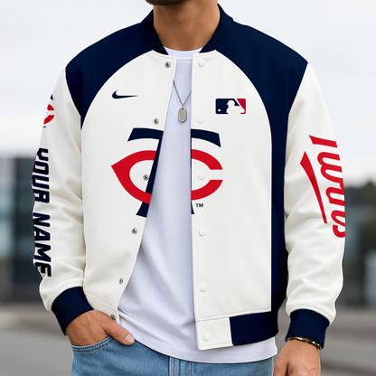 LIMITED EDITION - NEW CUSTOMIZED MLB22 MTS MINNESOTA TWINS BASEBALL JACKET
