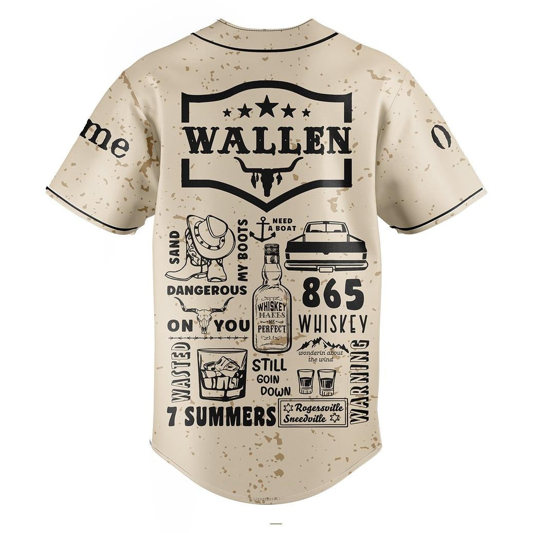 Morgan Wallen Baseball Jersey