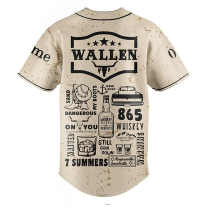 Morgan Wallen Baseball Jersey
