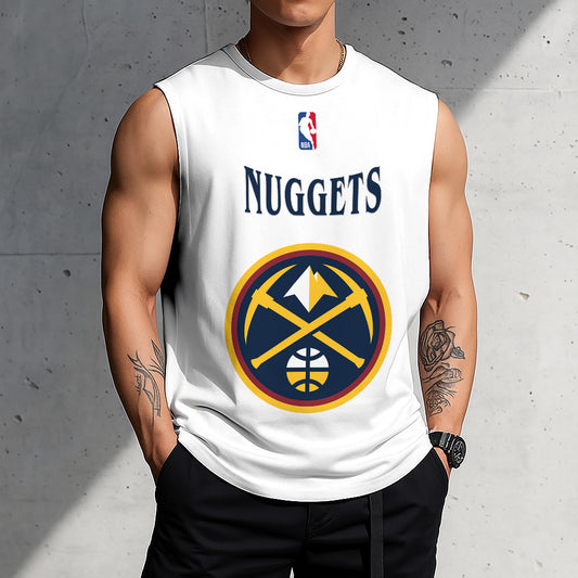 LIMITED EDITION - NEW CUSTOMIZED NBA08 DN DENVER NUGGETS TANKTOP & GYM SHIRT