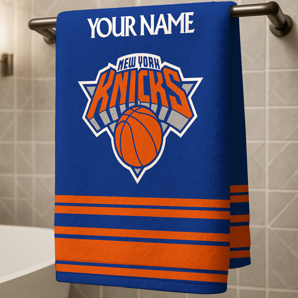 LIMITED EDITION - NEW CUSTOMIZED NBA04 NY NEW YORK KNICKS BEACH & BATH TOWEL