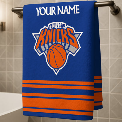 LIMITED EDITION - NEW CUSTOMIZED NBA04 NY NEW YORK KNICKS BEACH & BATH TOWEL
