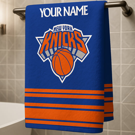 LIMITED EDITION - NEW CUSTOMIZED NBA04 NY NEW YORK KNICKS BEACH & BATH TOWEL