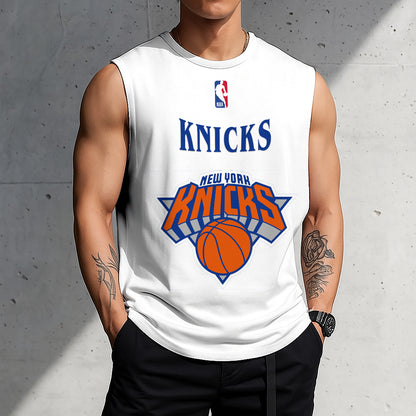 LIMITED EDITION - NEW CUSTOMIZED NBA04 NY NEW YORK KNICKS TANKTOP & GYM SHIRT