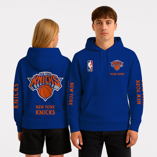 LIMITED EDITION - NEW CUSTOMIZED NBA04 NY NEW YORK KNICKS UNISEX HOODIE (KIDS & ADULTS)